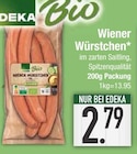 Wiener Würstchen im EDEKA Prospekt Wiener Würstchen von EDEKA Bio im aktuellen EDEKA Prospekt für 2,79 €