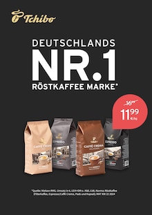 Aktueller Tchibo im Supermarkt Prospekt "Deutschlands Nr.1 Röstkaffee Marke" mit 2 Seiten