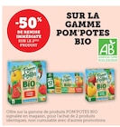 Promo -50% de remise immédiate sur le 2ème produit sur la gamme Pom'Potes Bio à  dans le catalogue Super U à Weiler