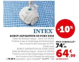 Robot aspirateur de fond ZX50 - Intex en promo chez Super U La Teste-de-Buch à 64,99 €