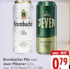 Aktuelles Krombacher Pils oder Jever Pilsener Angebot bei E center in Landau (Pfalz) ab 0,79 €