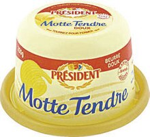 Président - PRESIDENT dans le catalogue Casino Supermarchés Beurre doux Motte Tendre 82% M.G. - PRESIDENT à 2,24 € en promo chez Casino Supermarchés