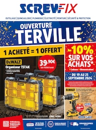 Catalogue Bricolage Screwfix en cours à Audun-le-Roman et alentours, OUVERTURE TERVILLE, 12 pages, 27/08/2024 - 29/09/2024