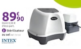 Stérilisateur au sel - INTEX - Mr.Bricolage à Bastia Stérilisateur au sel - INTEX en promo chez Mr.Bricolage Bastia à 89,90 €