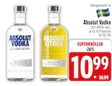 Vodka von Absolut im aktuellen EDEKA Prospekt für 10,99 €