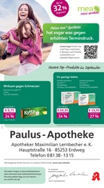 mea - meine apotheke Apotheken Prospekt der aktuellen Woche mit 4 Seiten, gültig von 01.09.2026 bis 30.09.2026, in Altomünster und Umgebung Aktueller mea - meine apotheke Apotheken Prospekt in Altomünster und Umgebung, "Unsere September-Angebote" mit 4 Seiten, 01.09.2026 - 30.09.2026