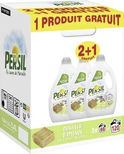 LOT DE 4 - PERSIL : Lessive capsule 2en1 au savon de marseille
