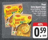 Buchstaben Suppe im Angebot bei E center in Pirna Buchstaben Suppe Angebote von Maggi bei E center Pirna für 0,59 €