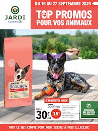 Catalogue E.Leclerc "TOP PROMOS POUR VOS ANIMAUX" à Saint-Amand-Montrond et alentours, 4 pages, 16/09/2025 - 27/09/2025