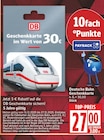 Deutsche Bahn Geschenkkarte von DB bei EDEKA im Angebot Deutsche Bahn Geschenkkarte von DB im aktuellen EDEKA Prospekt