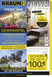 BRAUN Möbel-Center Prospekt für Homburg mit 22 Seiten BRAUN Möbel-Center Prospekt für Homburg: "BRAUN NEWS!", 22 Seiten, 30.08.2023 - 26.09.2023