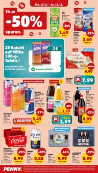 Cola im aktuellen Penny Prospekt (Jena) Cola im Penny Prospekt "Wer gĂĽnstig will, muss Penny." mit 41 Seiten (Jena)