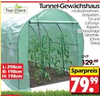 Tunnel-Gewächshaus Angebote von Top Flora bei Wreesmann Cottbus für 79,99 €