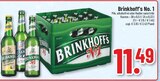 No. 1 Pils im Angebot bei Trinkgut in Iserlohn No. 1 Pils Angebote von Brinkhoff's bei Trinkgut Iserlohn für 11,49 €