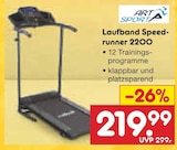 Laufband Speed-runner 2200 Angebote von ART SPORT bei Netto Marken-Discount Falkensee für 219,99 €