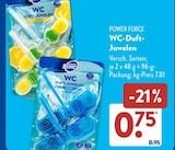 WC-Duft-Juwelen Lemon von Power Force im aktuellen ALDI SÜD Prospekt für 0,75 €