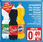 Cola, Orangen- oder Zitronenlimonade von GUT&GÜNSTIG für 0,49 € bei EDEKA im Angebot Cola, Orangen- oder Zitronenlimonade von GUT&GÜNSTIG im aktuellen EDEKA Prospekt
