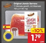 Original Jamón Serrano Angebote von CUARENTA bei Netto Marken-Discount Freiburg für 1,79 €