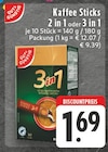 Kaffee Sticks 2 in 1 oder 3 in 1 Angebote von GUT & GÜNSTIG bei E center Erftstadt für 1,69 €