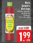 Gewürz Ketchup im Angebot bei EDEKA in Neuwied Gewürz Ketchup Angebote von Hela bei EDEKA Neuwied für 1,99 €