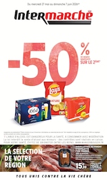Catalogue Supermarchés de Intermarché Super à Jonzac Prospectus Intermarché Super à Jonzac, "-50% DE REMISE IMMÉDIATE SUR LE 2ÈME", 44 pages, 27/05/2026 - 07/06/2026