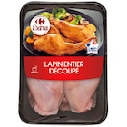 Lapin entier découpé - CARREFOUR EXRA - Carrefour Market à Asnières-sur-Seine Lapin entier découpé - CARREFOUR EXRA en promo chez Carrefour Market Asnières-sur-Seine à 9,50 €