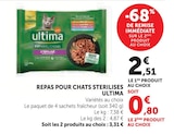 Repas pour chats stérilisés - Ultima dans le catalogue Super U
