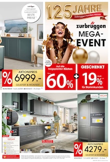 Kühlschrank im aktuellen Zurbrüggen Prospekt (Arnsberg) Kühlschrank im Zurbrüggen Prospekt "MEGA-EVENT" mit 14 Seiten (Arnsberg)