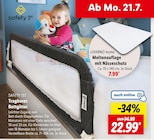 Tragbares Bettgitter von SAFETY 1ST für 7,99 € bei Lidl im Angebot Tragbares Bettgitter von SAFETY 1ST im aktuellen Lidl Prospekt