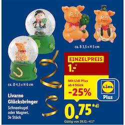 Glücksbringer Schneekugel