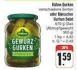 Gewürzgurken bei nah und gut im Kurort Jonsdorf Prospekt für 1,59 €