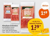 Schinken von Abraham im aktuellen tegut Prospekt für 1,29 €