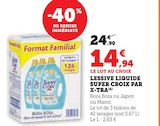 Lessive liquide Super Croix - X-TRA - Super U à Calais Lessive liquide Super Croix - X-TRA en promo chez Super U Calais à 14,94 €