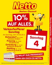 Aktueller Netto Marken-Discount Discounter Prospekt in Eichendorf und Umgebung, "10% auf ALLES." mit 2 Seiten, 03.05.2025 - 03.05.2025