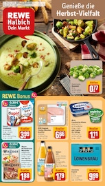 Bier im REWE Prospekt in Fürstenfeldbruck Aktueller REWE Prospekt mit Bier, "Dein Markt", Seite 1