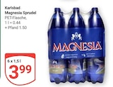 Magnesia Sprudel im Angebot bei GLOBUS in Rostock Magnesia Sprudel Angebote von Karlsbad bei GLOBUS Rostock für 3,99 €
