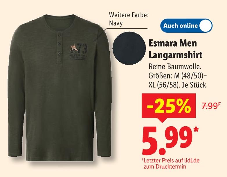 Men Langarmshirt