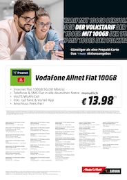 MediaMarkt Saturn Prospekt für Berlin mit 1 Seite MediaMarkt Saturn Prospekt für Berlin: "DER VOLKSTARIF MIT 100GB", 1 Seite, 05.06.2025 - 30.06.2025