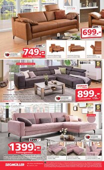 Sofa im Segmüller Prospekt "Segmüller Schlafen Spezial" mit 28 Seiten (Heidelberg)