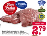 Scotch Flat Iron Steaks oder Spieße Angebote von Scotch Beef bei E center Weinheim für 2,79 €