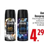Black Vanilla Deospray Angebote von Axe bei EDEKA Ingolstadt für 4,29 €