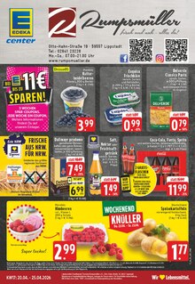 Coca Cola im EDEKA Prospekt "Aktuelle Angebote" mit 28 Seiten (Lippstadt)