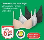 BH mit oder ohne Bügel im Angebot bei GLOBUS in Ludwigshafen BH mit oder ohne Bügel Angebote von OHO bei GLOBUS Ludwigshafen für 6,99 €