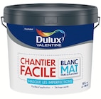 Peinture Murs et Plafonds Blanc Mat - Dulux Valentine - Mr.Bricolage à Argenteuil Peinture Murs et Plafonds Blanc Mat - Dulux Valentine en promo chez Mr.Bricolage Argenteuil à 29,90 €