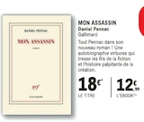 Mon assassin - GALLIMARD en promo chez E.Leclerc Antony à 12,99 €