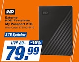 Externe HDD-Festplatte My Passport 2TB im Angebot bei expert in Kerpen Externe HDD-Festplatte My Passport 2TB Angebote von WD bei expert Kerpen für 79,99 €