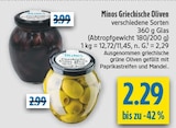Griechische Oliven Angebote von Minos bei diska Erlangen für 2,29 €