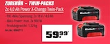 Aktuelle Batterie Angebote bei OBI in Bonn Aktuelles 2x 4,0 Ah Power X-Change Twin-Pack Angebot bei OBI in Bonn ab 59,99 €
