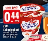 Sahnejoghurt im Angebot bei EDEKA in Warendorf Sahnejoghurt Angebote von Zott bei EDEKA Warendorf für 0,44 €
