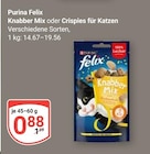 Knabber Mix im Angebot bei GLOBUS in Kaarst Knabber Mix Angebote von Purina Felix bei GLOBUS Kaarst für 0,88 €